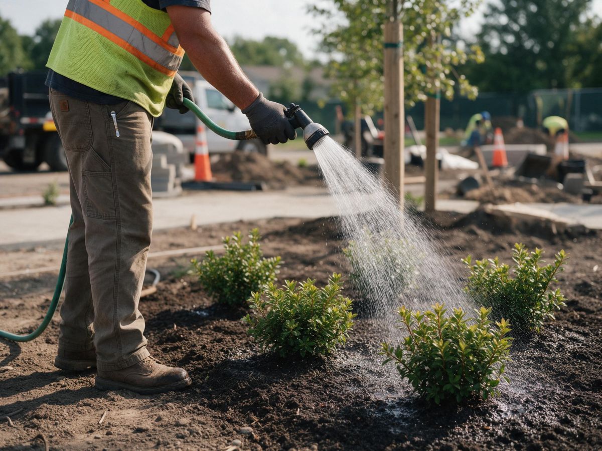 planting and softscape project in Kerrytown, Ann Arbor